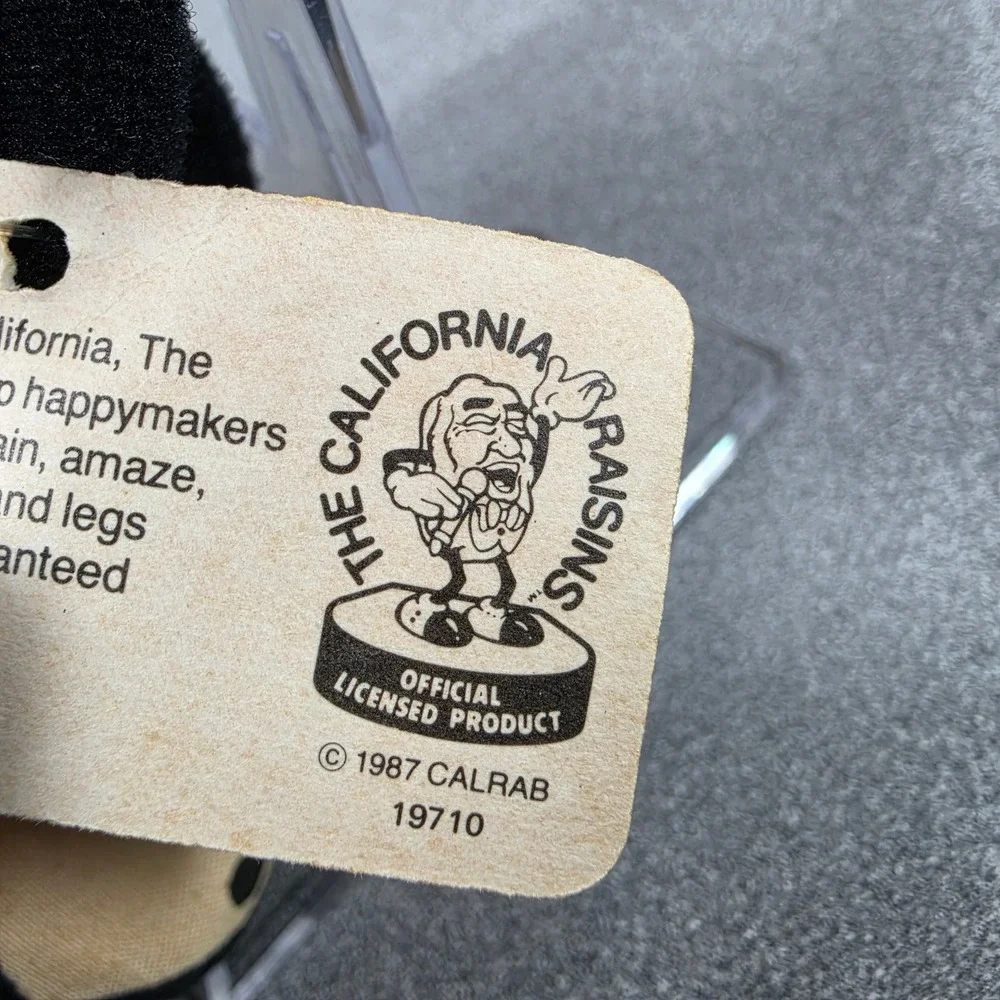 Vintage Saxophone California Raisins 1987 Plush Toy Excellent